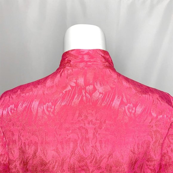 VINTAGE ADELAAR MATSON Keyhole Secretary blouse - Picture 5 of 8